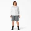 Women’s Plus Long Sleeve Roll-Tab Work Shirt