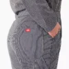 Women’s Plus Relaxed Fit Long Sleeve Hickory Stripe Coveralls