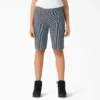 Women’s Relaxed Fit Hickory Stripe Carpenter Shorts, 11″