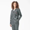Women’s Relaxed Fit Long Sleeve Hickory Stripe Coveralls