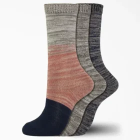 Women’s Soft Marl Crew Socks, Size 6-9, 3-Pack