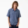 Worn in Striped Work Shirt